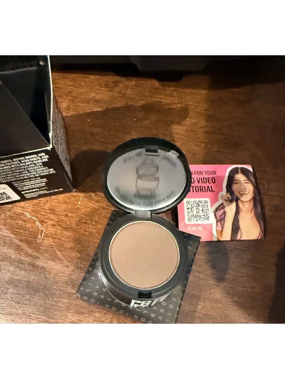 Boldify Hairline Powder Dark Brown .14oz Exp 5/17/28 Hair Product With Mirror